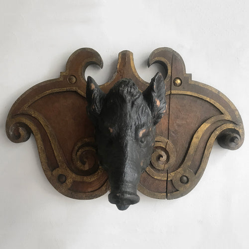 Black Forest Carved Boar