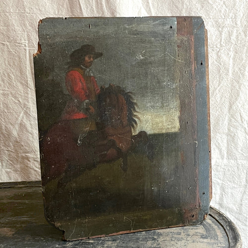 18th Century French Horseback Portrait Painting