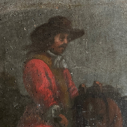 18th Century French Horseback Portrait Painting
