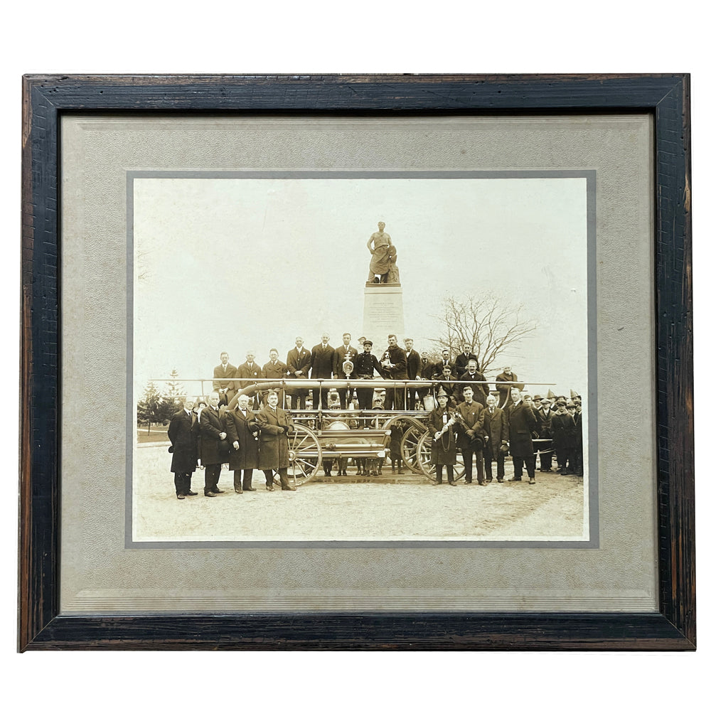 Vintage Fire Department Portrait Photograph
