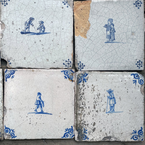 Set of 22 18th Century Delft Tiles