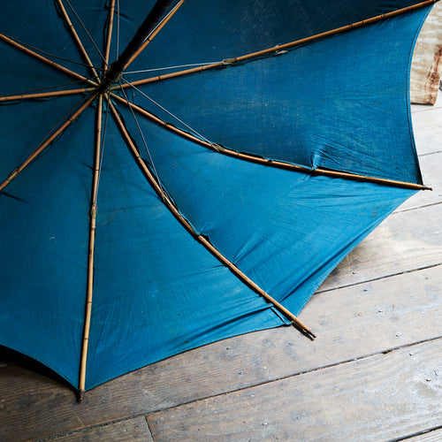 Early 20th Century Blue Umbrella 1