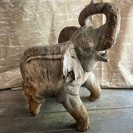 19th Century French Carved Elephant Chair