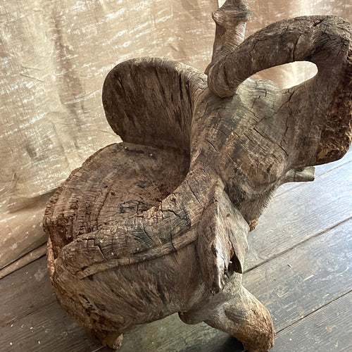 19th Century French Carved Elephant Chair