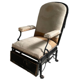19th Century French Reclining Medical Chair