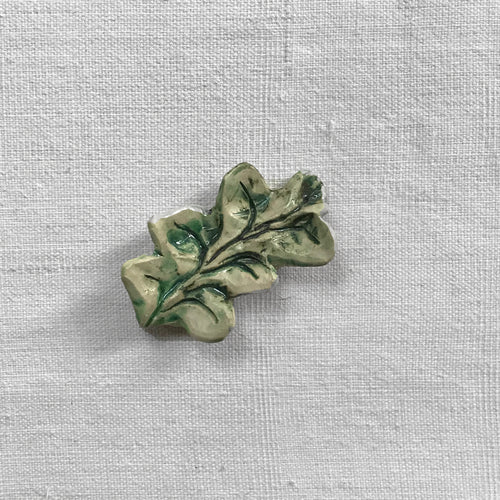 Nathalie Lete Small Green Leaf Sculpture