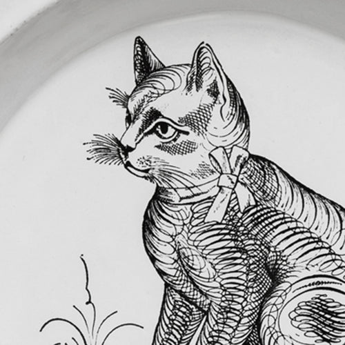 Scenario Cat Soup Plate