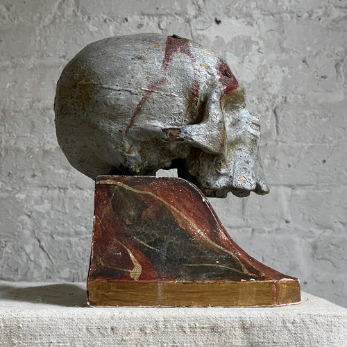 Antique Carved Austrian Skull