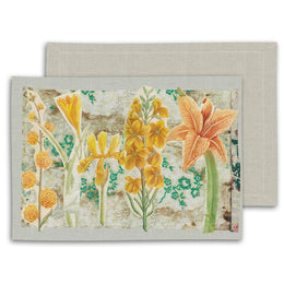 Spring Flowers Linen Placemat Set of 2