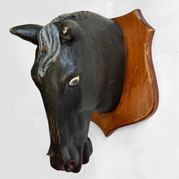 Black Forest Carved Horse Head