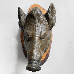 Black Forest Carved Boar Head