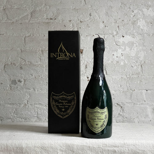 Small Antica Cereria Champagne Candle with Light Label