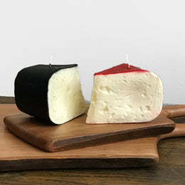 Fetta Formaggio Red & Black Cheese Slice Candle