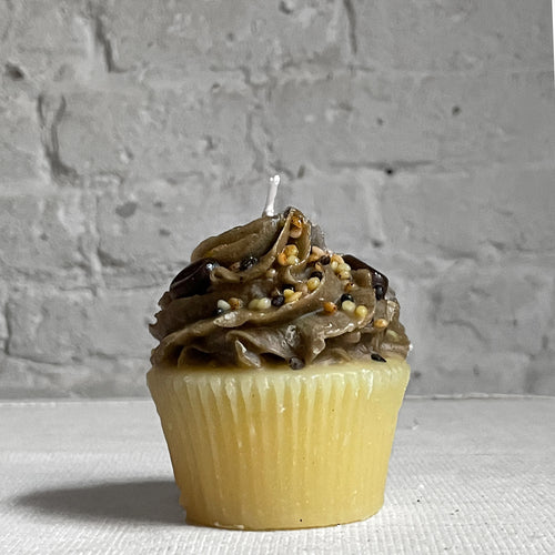 Coffee Beans Cupcake Candle