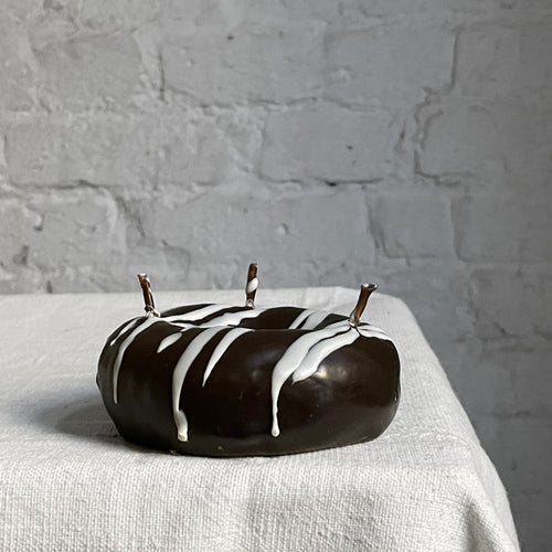 Ciambella Cioccolato Chocolate Doughnut Candle