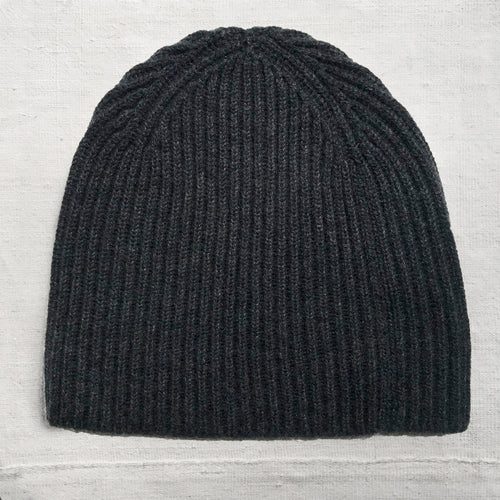 Cashmere Ski Hat in Charcoal