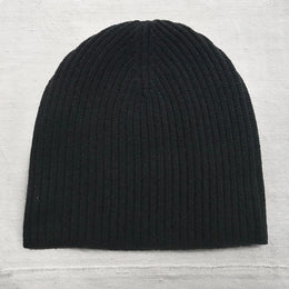 Cashmere Ski Hat in Black