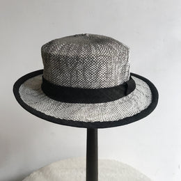 The Aphex Hat in Light Gray & White Ombre