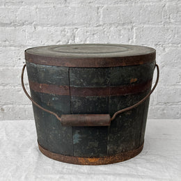 19th Century wood Shaker Bucket on table