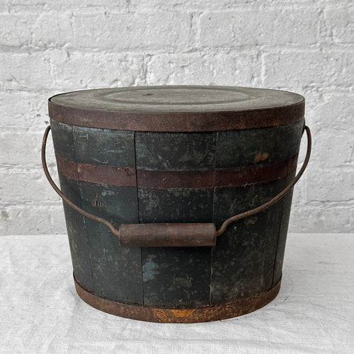 19th Century wood Shaker Bucket on table