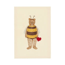Embroidered Bee Mine Card