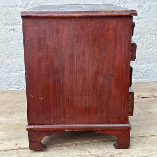 Antique Wood chest with small drawers
