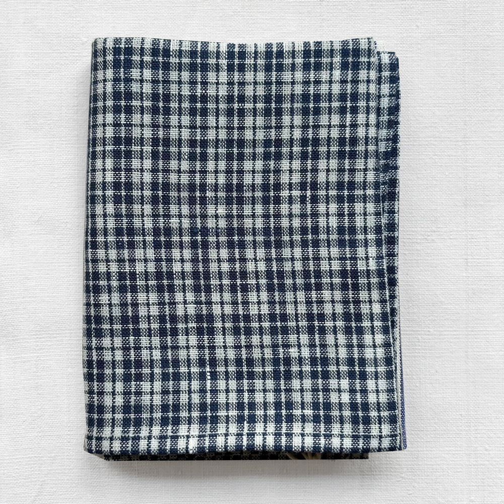 Fog Linen Kitchen Towel - Black Checkered