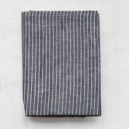 Fog Linen Kitchen Towel in Grey & White Stripe
