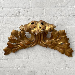 Antique Gilded Austrian Architectural Element wall hanging