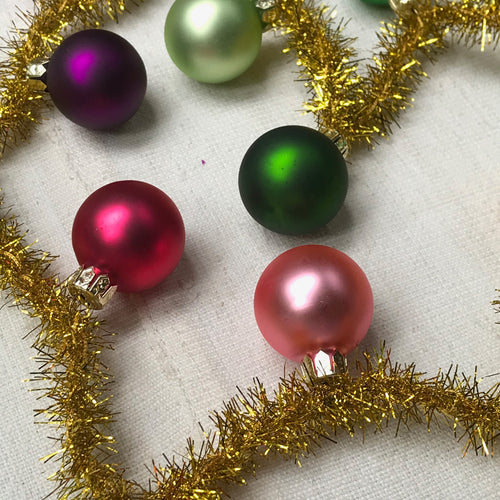 Rainbow Tinsel Glass Garland