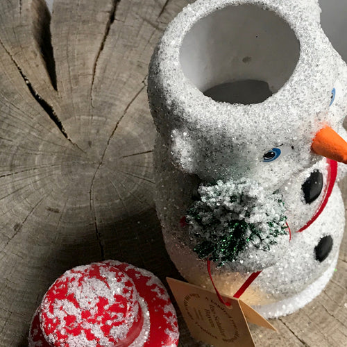 Ino Schaller Snowman in Red Hat