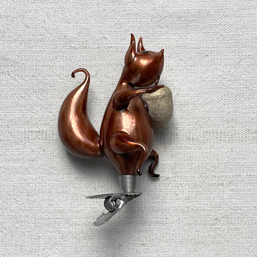 Nostalgic Squirrel Clip-On Ornament