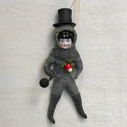 Nostalgic Cotton Chimney Sweep Ornament