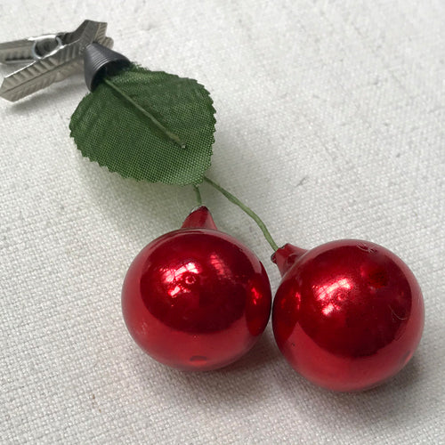 Nostalgic Cherries Clip-On Ornament