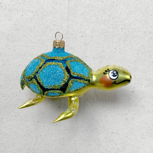 Yellow & Blue Turtle Ornament