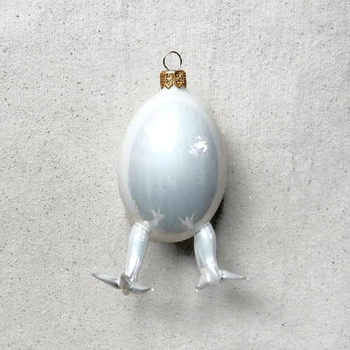 Egg with Legs Ornament