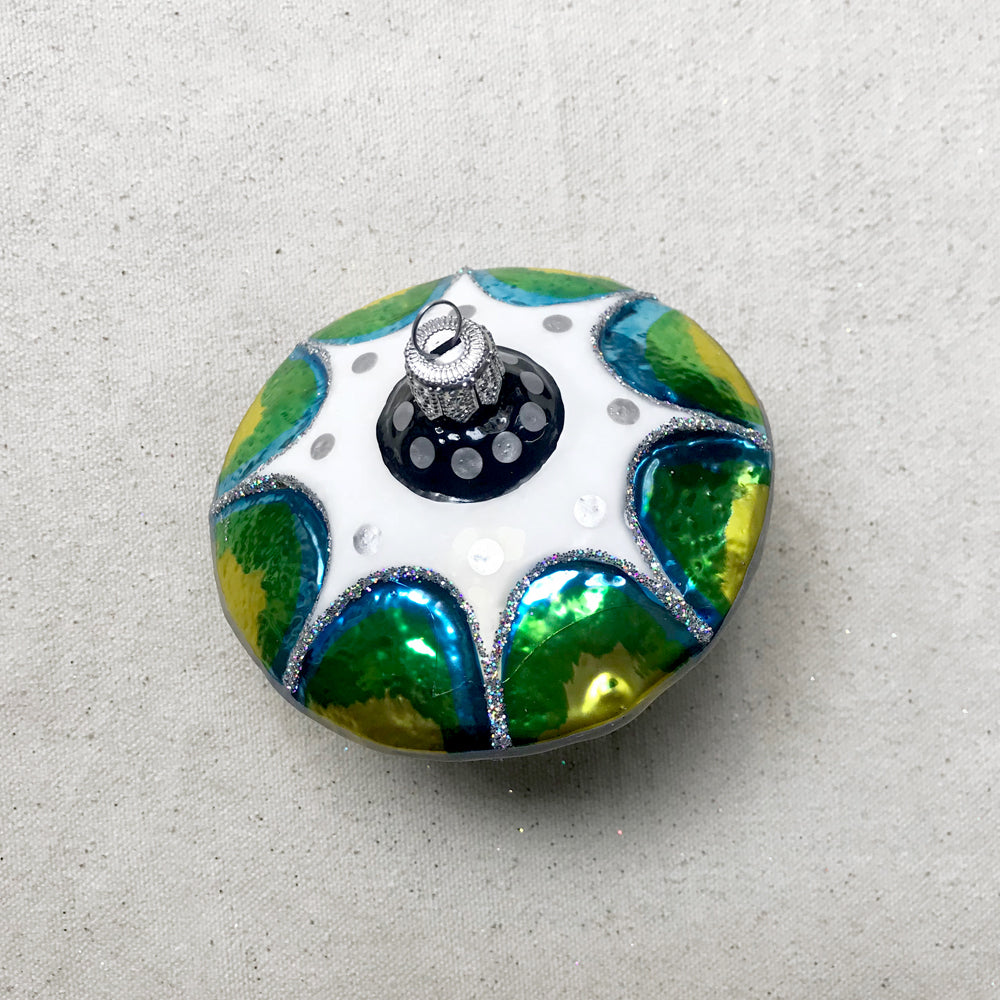 Multicolor Spaceship Ornament