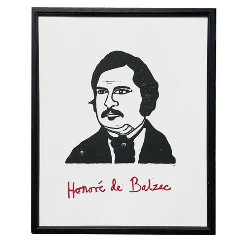 "Honore de Balzac" in Vintage Frame