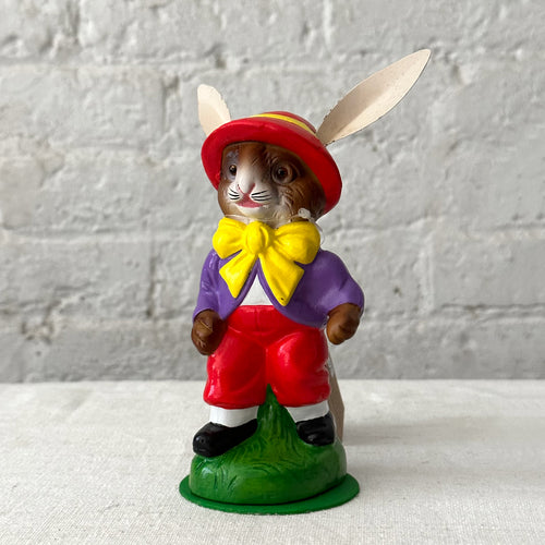 Papier Maché rabbit on table