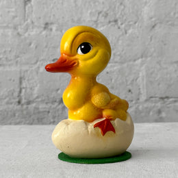 Papier Mâché Duck on Cream Egg