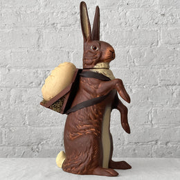 Papier Mâché XL Bunny with Backpack on table