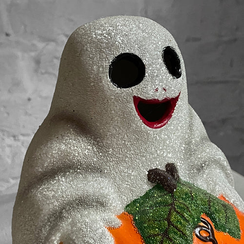 White Ghost on Pumpkin