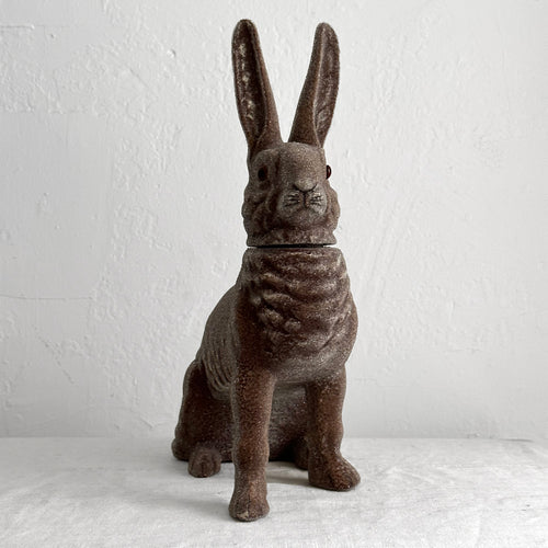 Papier-Mâché XL Light Brown Seated Bunny
