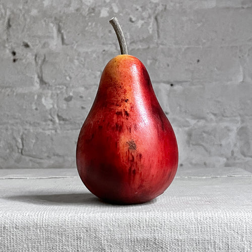 Carrara Marble Red Curved Pear