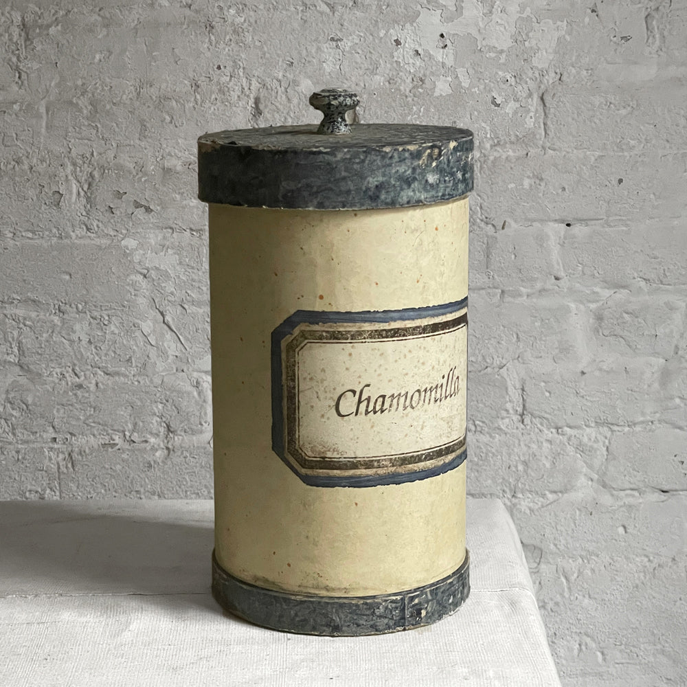 Handmade Italian Paper Boxes - Yellow with Blue Trim