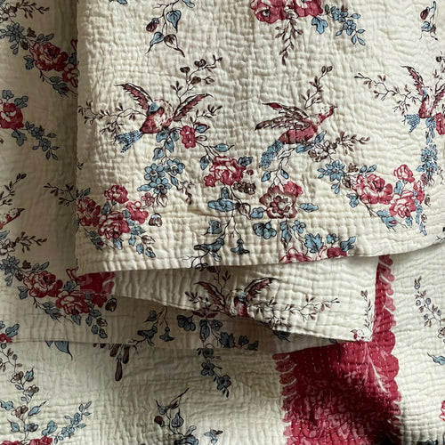 "18 c. French Floral" King Bedcover