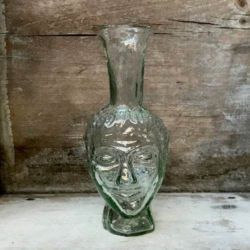Antique Vintage Glass Head