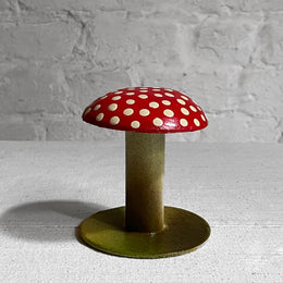 Medium Painted Mushroom in Old Red