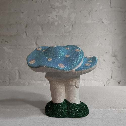 Glitter Mushroom Couple in Light Blue