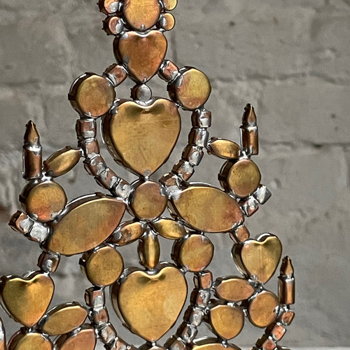Nostalgic Glass Jeweled Tree with Hearts